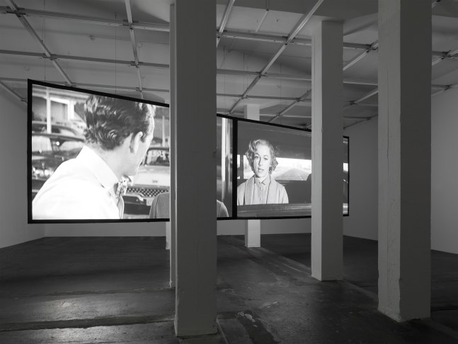 Installation view of Douglas Gordon film and installation exhibition