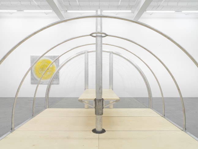 Installation view, Oscar Tuazon, Galerie Eva Presenhuber, Maag Areal, Zurich, 2024