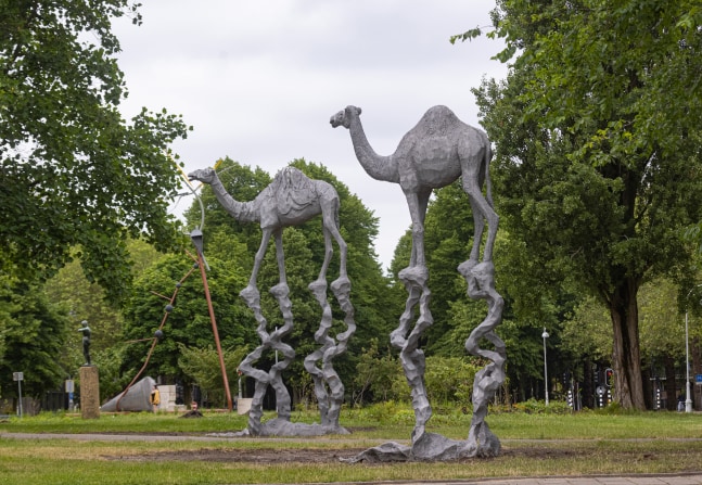 Installation views of sculptures bay Jean-Marie Appriou