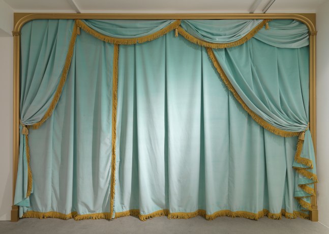 Installation view of Karen Kilimnik painting, photography, and installation exhibition