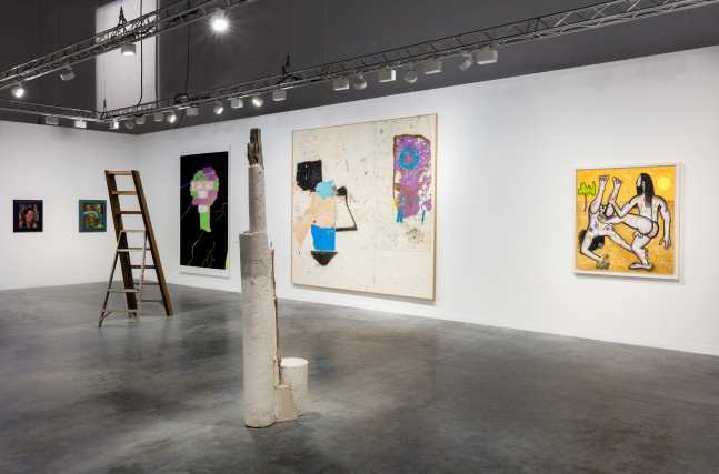 Installation view of works by various artists