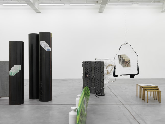 Installation view of Matias Faldbakken sculpture installation exhibition