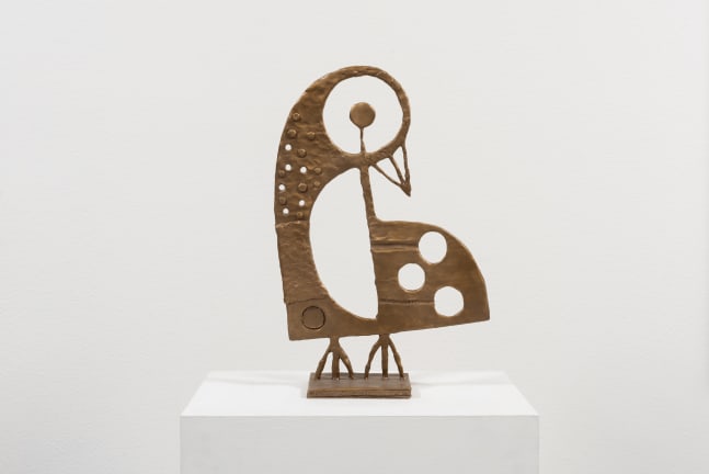 bronze sculpture of a bird by Austin Eddy