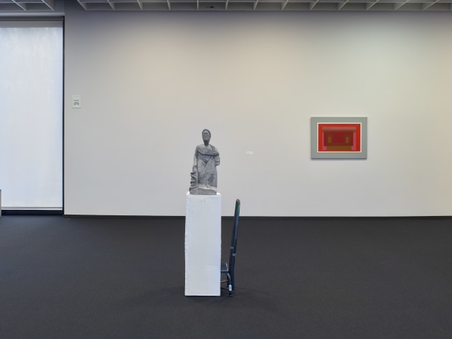 Installation views of works by Bernhard Fuchs, Justin Matherly, Tobias Pils