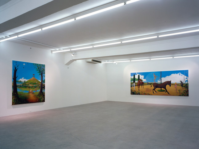 Installation view of Verne Dawson paintings exhibition