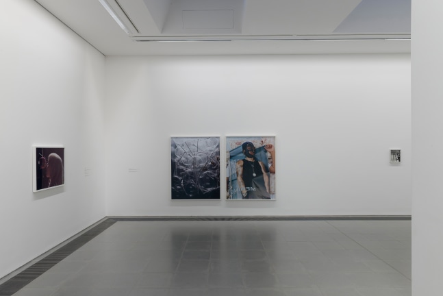 Installation view of photographs by Torbjørn Rødland