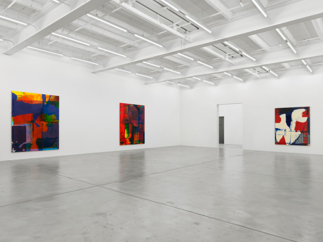 Installation view of Alex Hubbard paintings exhibition