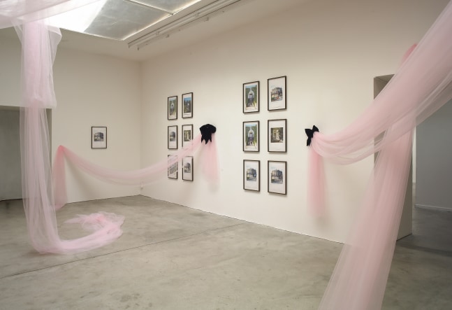 Installation view of works by Karen Kilimnik