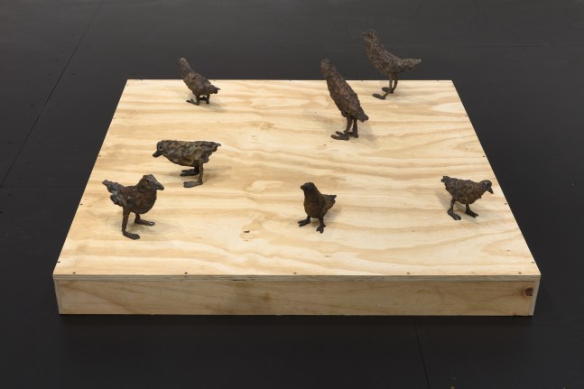 Installation view of works by various artists