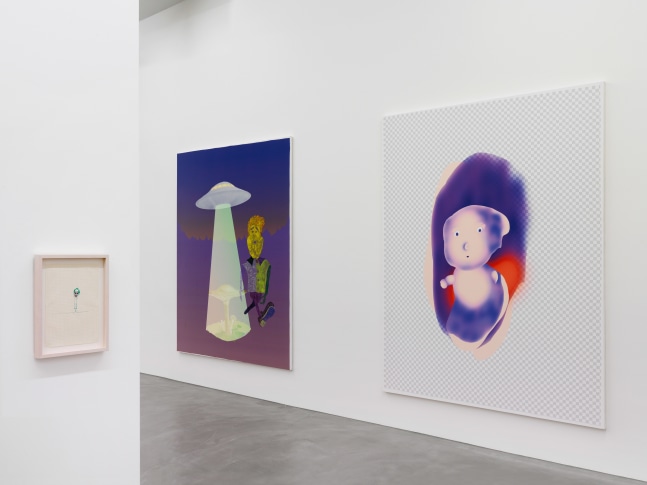 Installation view of Michael Williams paintings exhibition