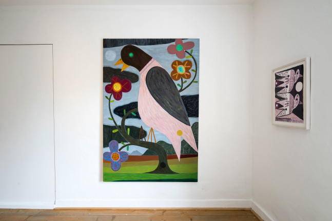 Installlation view, Austin Eddy, Vogel, Fisch und Farbe, Museum Penzberg &amp;ndash; Sammlung Campendonk, Penzberg, 2025