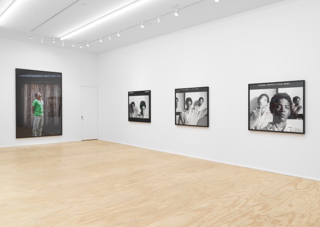 Installation view of photographs by Lee Jaffe