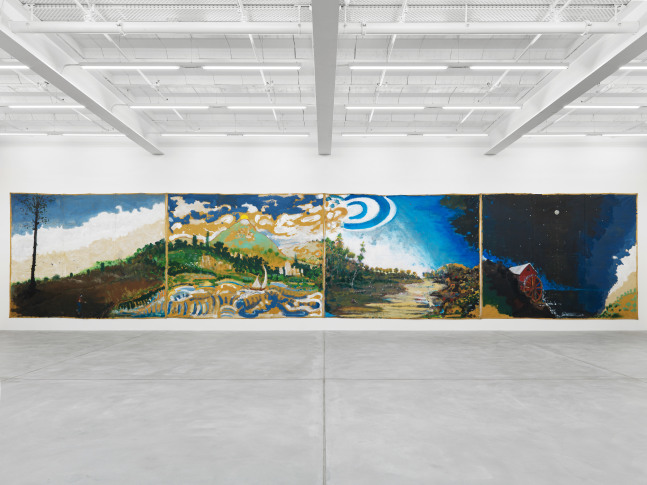 Installation view of Verne Dawson paintings exhibition