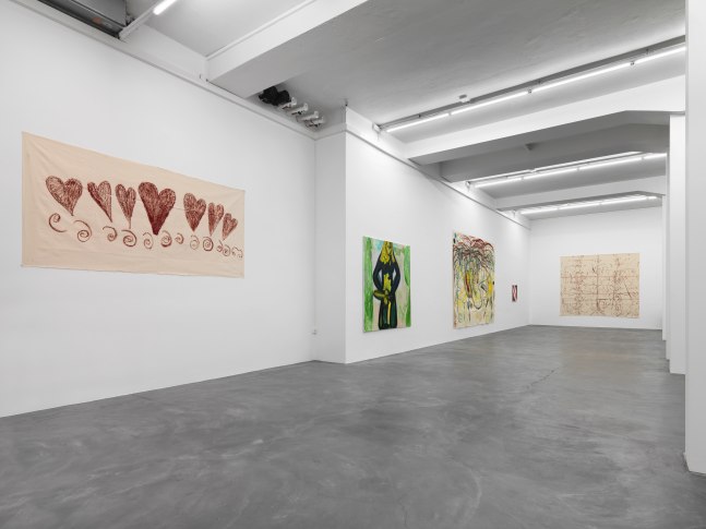 Installation view of Tamuna Sirbiladze paintings exhibition