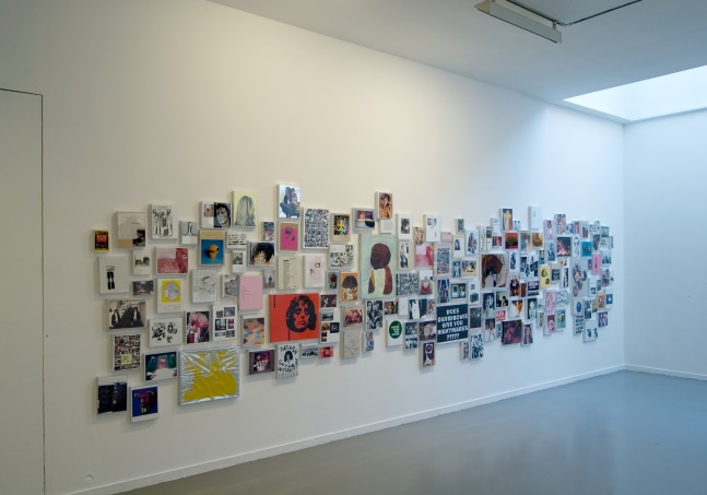 Installation view of works by Steven Shearer