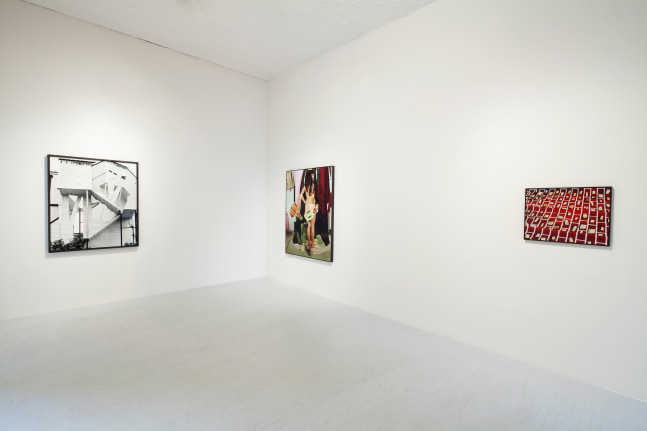 Installation view of Works by Lucas Blalock