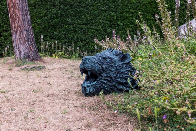 Installation view of sculpture by Jean-Marie Appriou