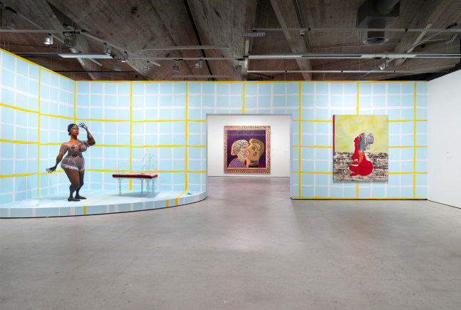 Installation view, Tschabalala Self, Around the Way, EMMA, Espoo, 2024