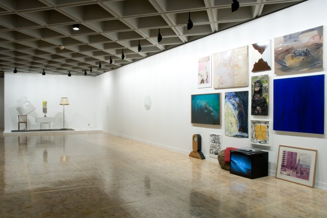Installation view of works by Franz West