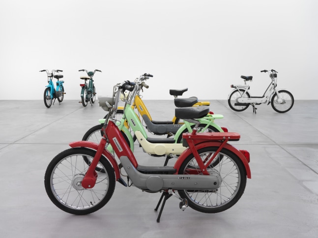 Installation view of Valentin Carron sculpture exhibition