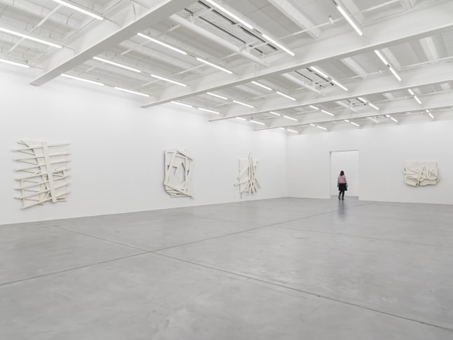 Installation view of Wyatt Kahn wall reliefs