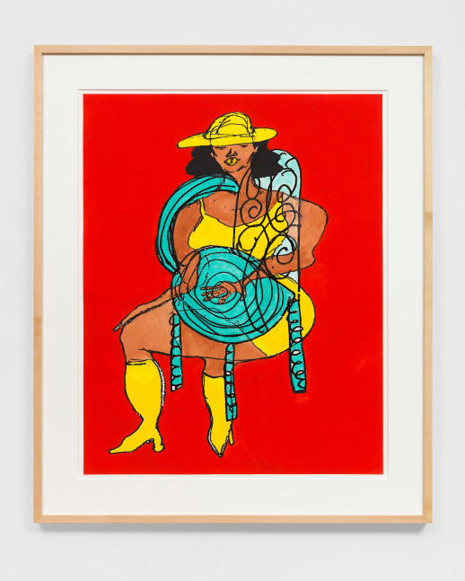 TSCHABALALA SELF

Lady in Yellow on Spiral Seat #2

2021

Colored pencil, acrylic paint, gouache, charcoal, graphite on archival inkjet print&amp;nbsp;

Unique

Sheet 91.5 x 72.5 cm / 36 x 28 1/2 in

Frame 114.5 x 95.5 cm / 45 x 37 1/2 in

SELF 50159