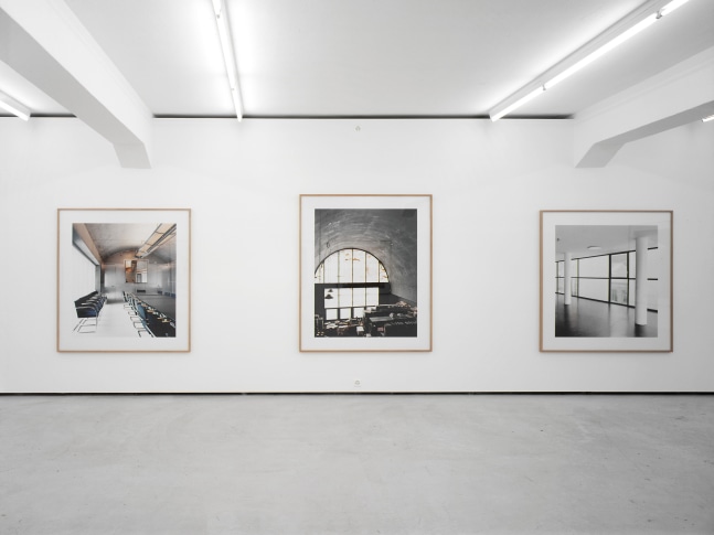 Installation view of Candida Höfer photography exhibition