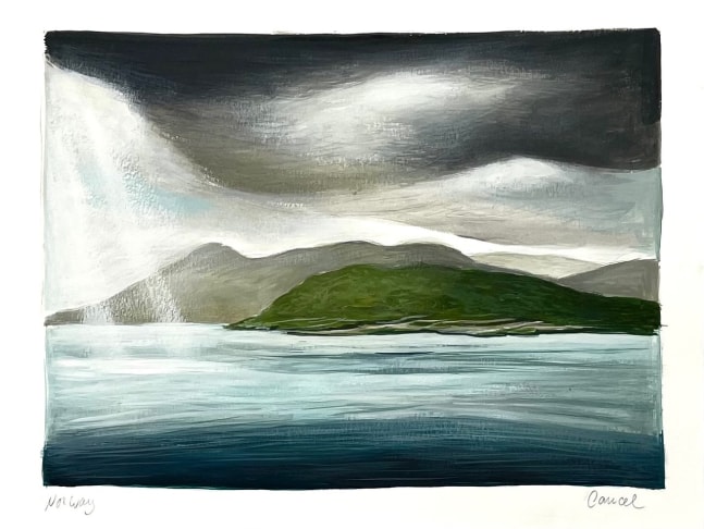 Norway

2023

Acrylic on paper

Sheet 24 x 31 cm / 9 1/2 x 12 1/4 in

Frame 29.5 x 36.5 cm / 11 5/8 x 14 3/8 in

&amp;copy; Manuel Cancel