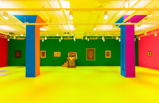 Installation view of works by John Giorno