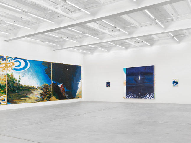 Installation view of Verne Dawson paintings exhibition
