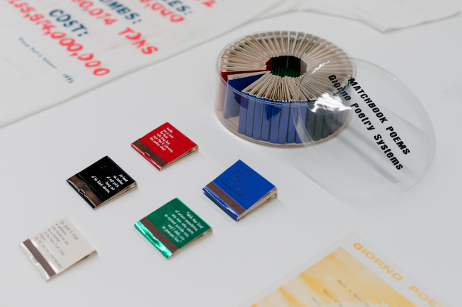 Installation view, John Giorno, No Nostalgia, Marciano Art Foundation, Los Angeles, 2025