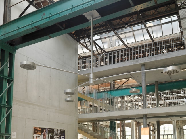 Installation view of living art installation by Doug Aitken