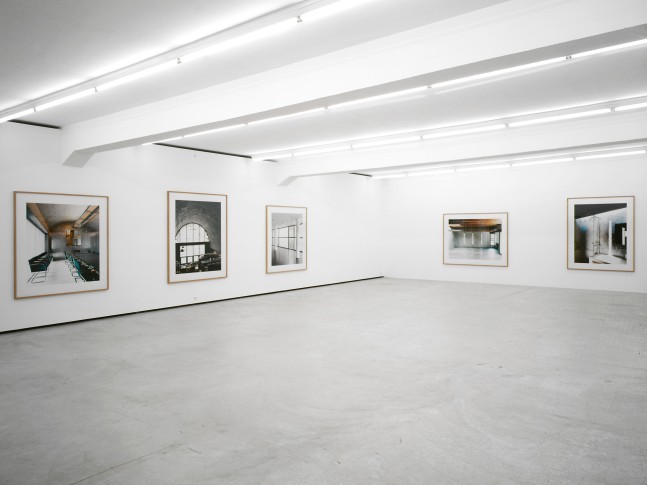 Installation view of Candida Höfer photography exhibition