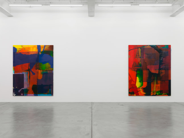 Installation view of Alex Hubbard paintings exhibition