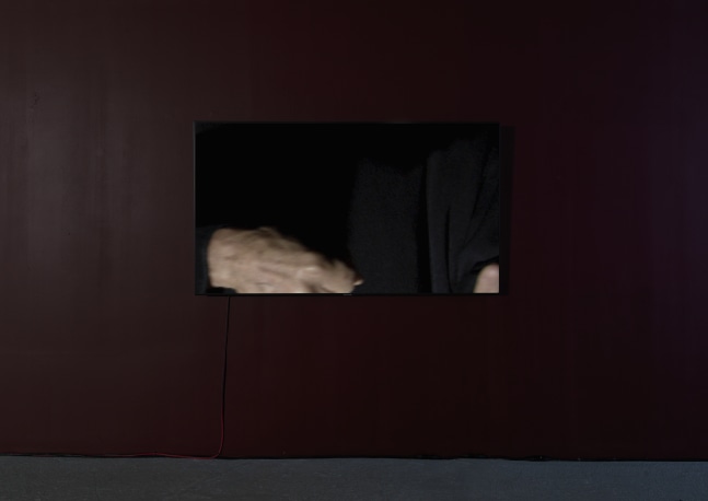 Installation view of Douglas Gordon film and installation exhibition