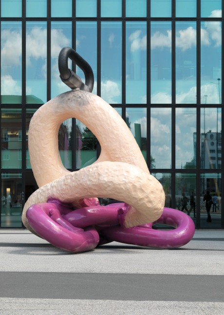 Installation view of sculpture by Mark Handforth