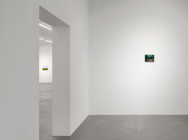 Installation view of Karen Kilimnik paintings exhibition