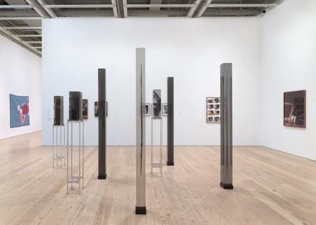 Installation view of sculptures by Matthew Angelo Harrison