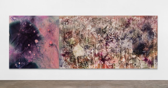 Sam Falls  Night Rain, Morning Mist (Autumn) 2020  Pigment on canvas