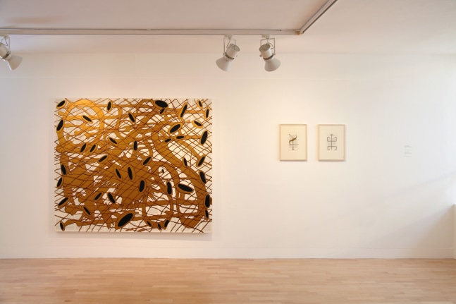 Installation view of works by Tim Rollins and K.O.S.