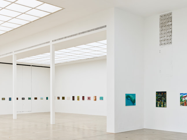 installation view of works by Jean-Frédéric Schnyder