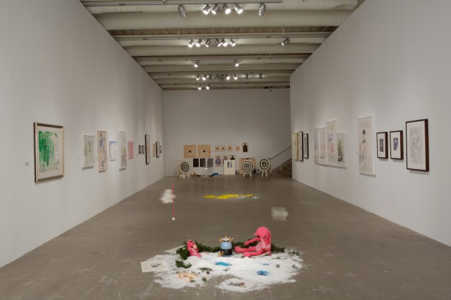 Installation view, Karen Kilimnik, ICA, Philadelphia, 2007