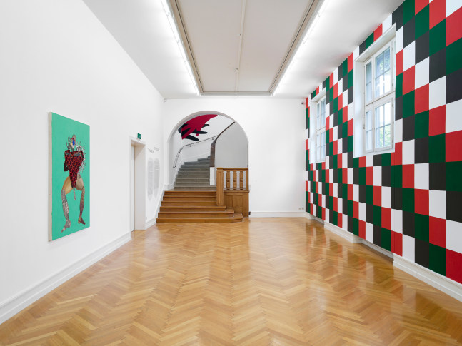 Installation view, Tschabalala Self, Responses, Kunsthalle Bern, Bern, 2025