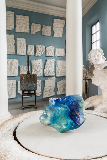 Installation view of sculpture by Jean-Marie Appriou