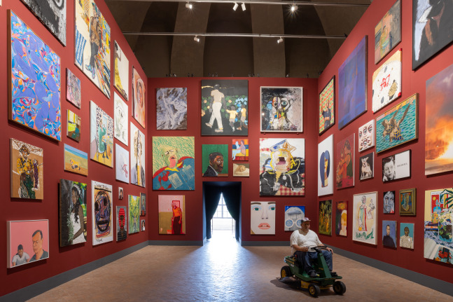 Installation view, Chase Hall, Day for Night: New American Realism, A&amp;iuml;shti Foundation, Palazzo Barberini, Rome, 2024