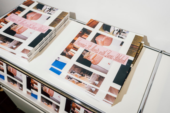 Installation view, Lucas Blalock, Souvenir Cinema, Swiss Consulate, New York, 2025