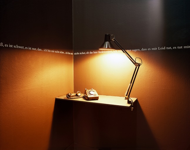 Installation view of works by Douglas Gordon