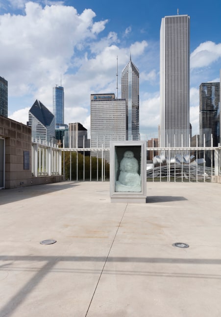Installation view of sculpture by Peter Fischli and David Weiss