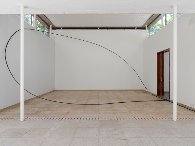 Installation view of sculptures by Valentin Carron