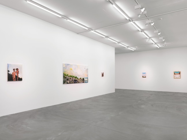 Installation view of Verne Dawson paintings exhibition